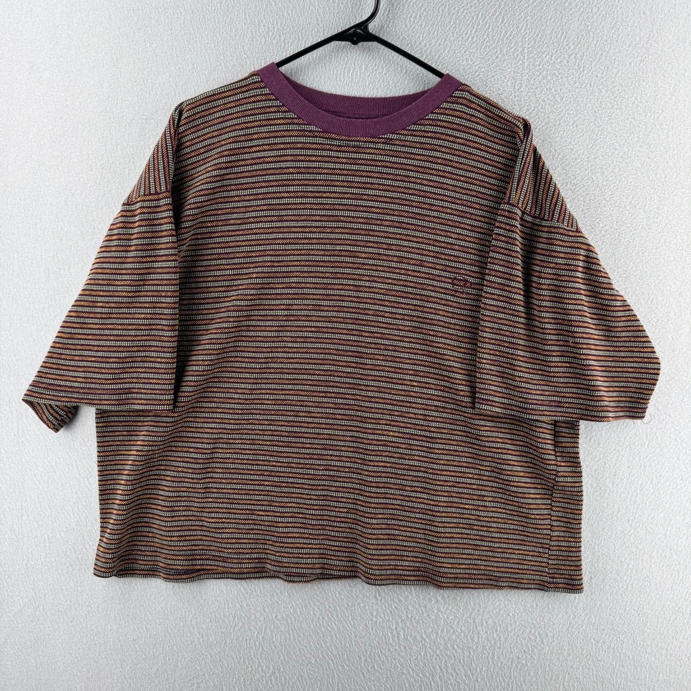 Vintage OP Shirt Mens Large Boxy Cropped Fit 24x23 Surf 80s 90s Made in USA Knit
